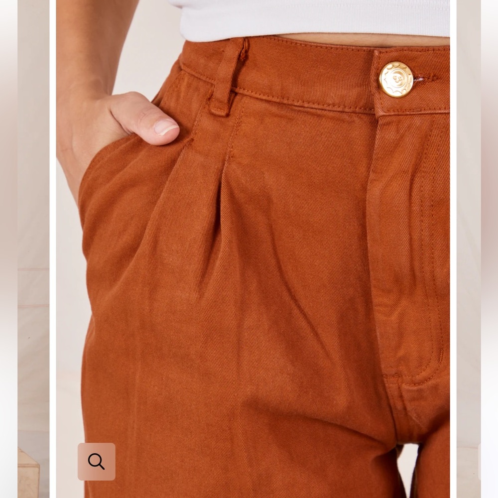Big Bud Press HEAVYWEIGHT TROUSERS - BURNT TERRACOTTA Small - Picture 2 of 6